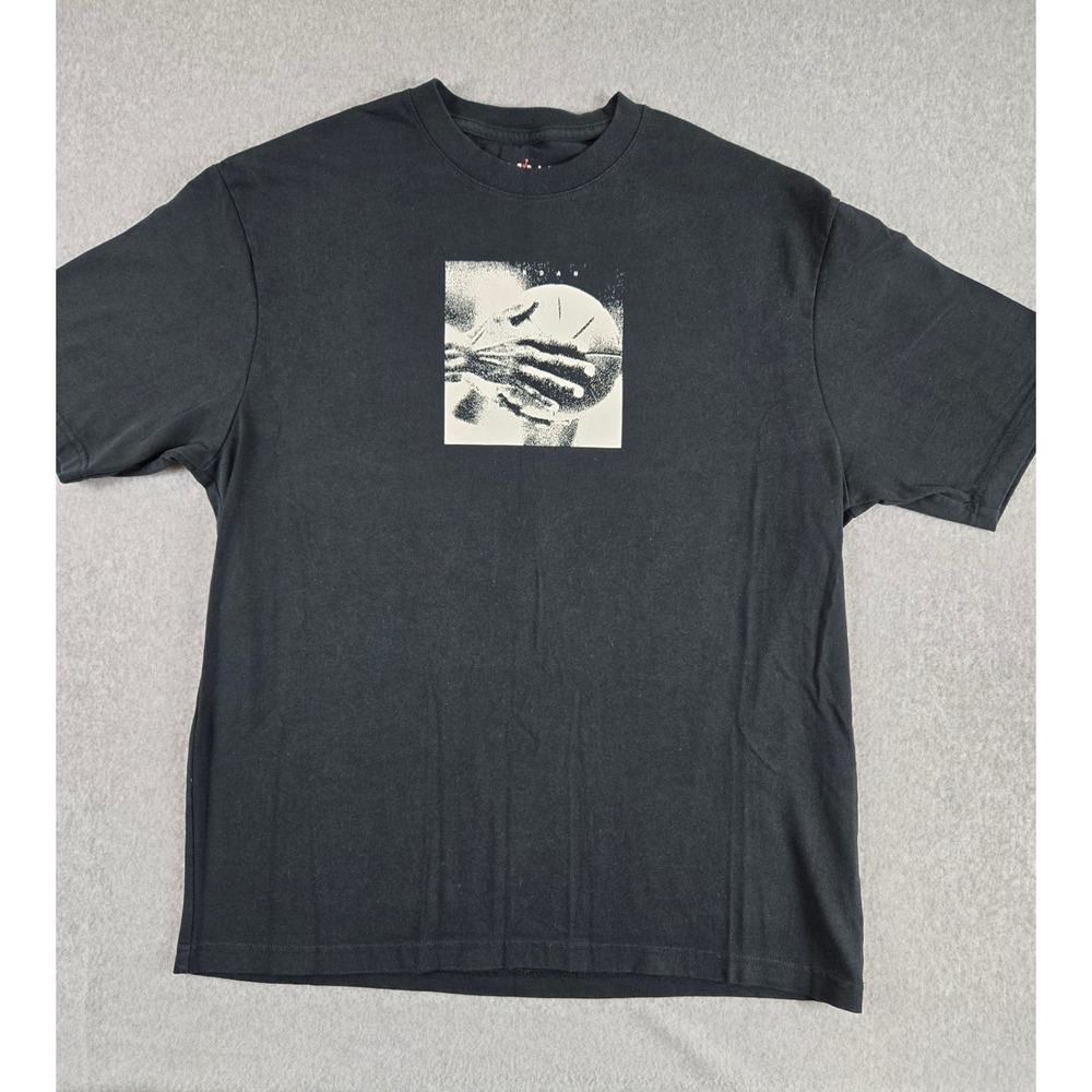 Jordan Brand Mens Black Graphic T-Shirt Michael Jordan Basketball Large